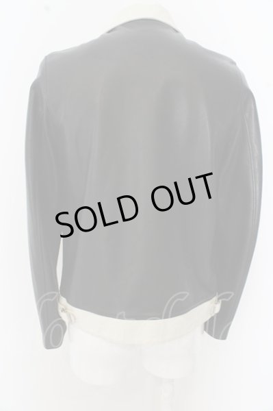 画像7: ASSEMBLE ジャケット.AFN4202-1 シングルライダース /ブラックｘホワイト/M O-23-04-08-011-AS-ja-YM-ZT-ML004 (7)