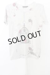 【SALE】JURY BLACK Tシャツ.Blood Bird Cage T-23-04-12-018-JU-ts-YM-ZT415