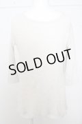 【SALE】CAMBIO カットソー.Magine×CAMBIO Waffle Long Length 3/4 /ライトグレー/46 O-23-04-13-005-CA-to-YM-ZT198