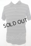 【SALE】glamb Tシャツ.ボーダーポロシャツ /グレー/2 O-23-04-13-006-gl-ts-YM-ZT200