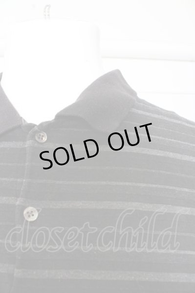 画像2: glamb Tシャツ.ボーダーポロシャツ /グレー/2 O-23-04-13-006-gl-ts-YM-ZT200 (2)