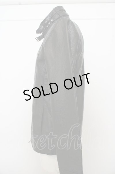 画像3: TORNADO MART ジャケット.クロコエンボスシングルレザーブルゾン /ブラック/L O-23-04-13-019-TO-ja-YM-ZT200 (3)