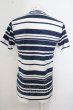 画像3: GOSTAR DE FUGA Tシャツ.ROSCAボーダー /ホワイトｘブルー/44 O-23-04-15-026-GO-ts-YM-ZT103 (3)