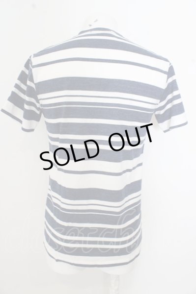 画像3: GOSTAR DE FUGA Tシャツ.ROSCAボーダー /ホワイトｘブルー/44 O-23-04-15-026-GO-ts-YM-ZT103 (3)