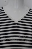 画像2: 【WINTERセール】NO ID. Tシャツ.ブライトボーダー天竺 /ホワイトｘブラック/3 O-23-04-15-034-NO-ts-YM-ZT103 (2)