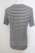 画像4: 【WINTERセール】NO ID. Tシャツ.ブライトボーダー天竺 /ホワイトｘブラック/3 O-23-04-15-034-NO-ts-YM-ZT103 (4)