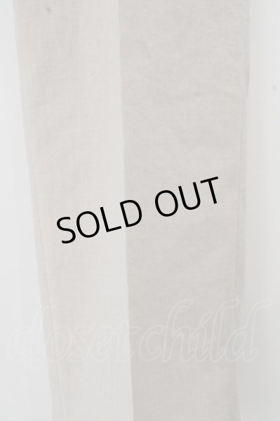 画像3: GOSTAR DE FUGA パンツ.リネンライクポリエステルスラックズ'20SS /ベージュ/46 O-23-04-15-093-GO-pa-YM-ZT032 (3)