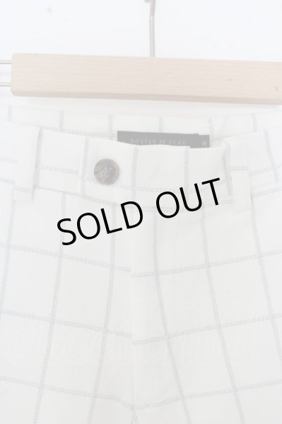 画像2: GOSTAR DE FUGA パンツ.ウインドペンチェックスラックスショーツ /ホワイト/44 O-23-04-15-095-GO-pa-YM-ZT32 (2)