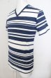 画像2: GOSTAR DE FUGA Tシャツ.ROSCAボーダー /ホワイトｘブルー/44 O-23-04-15-026-GO-ts-YM-ZT103 (2)