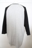 画像4: 【SALE】RESURRECTION Tシャツ.I THINK,,, character raglan 3/4 sleeve Tee /ブラックｘグレー/ O-23-04-17-015-KU-ts-YM-ZT102 (4)