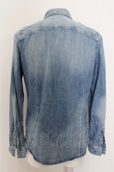 画像3: GOSTAR DE FUGA シャツ.デニムウエスタン'18SS /ブルー/46 O-23-04-21-040-GO-sh-YM-ZT237 (3)