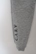 画像2: C.V.R.A パンツ.ロゴ刺繍切り替えジョガーパンツ /グレー/M O-23-04-21-054-CI-pa-YM-ZT220 (2)