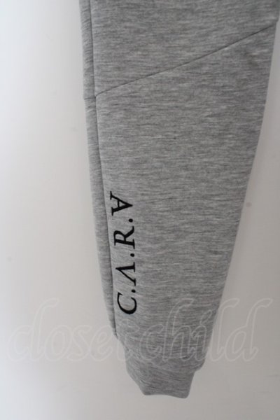 画像2: 【SALE】C.V.R.A パンツ.ロゴ刺繍切り替えジョガーパンツ /グレー/M O-23-04-21-054-CI-pa-YM-ZT220