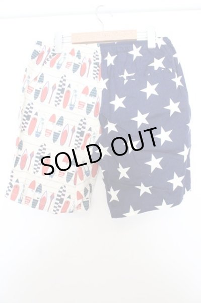 画像3: CavariA パンツ.サーフプリントショーツ /ネイビーｘベージュ/46 O-23-04-25-018-Ca-pa-YM-ZT099 (3)