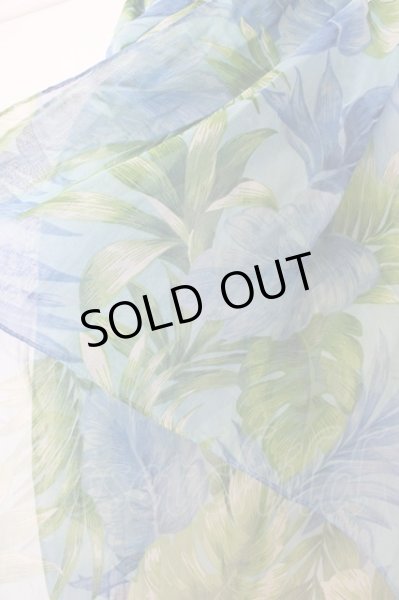 画像2: GOSTAR DE FUGA ストール.ボタニカルシースルー /ブルーｘグリーン/ O-23-04-25-030-GO-za-YM-ZT083 (2)