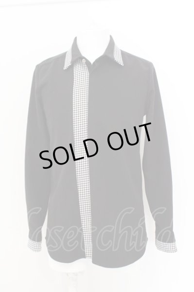 画像2: NO ID. シャツ.フライフロント切替レギュラーカラー /ホワイトｘブラック/1 O-23-04-30-041-NO-sh-YM-ZT083 (2)