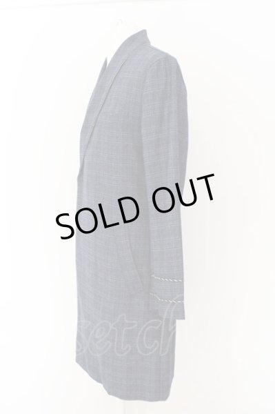 画像4: NO ID. コート.ショールカラーガウン /ネイビー/1 O-23-04-30-056-NO-ou-YM-ZT084 (4)