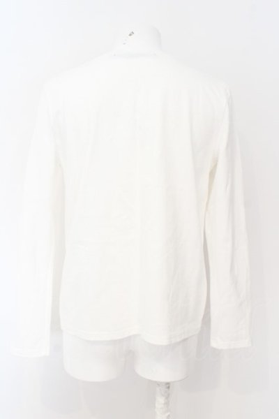 画像3: 【WINTERセール】NO ID. カットソー.CLOTHESOVERプリントロンT /ホワイト/2 O-23-04-30-065-NO-to-YM-ZT098