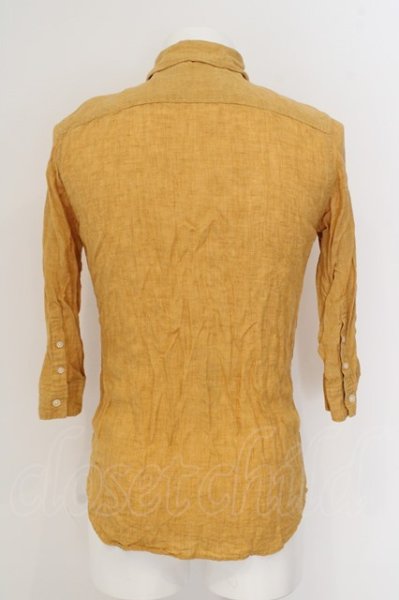画像3: FUGA シャツ.Montage 六分袖フォギーダイリネン /マスタード/46 O-23-04-30-079-FU-sh-YM-ZT146 (3)