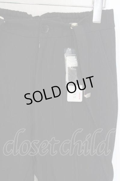 画像2: NO ID. パンツ.スタプレツイルストレッチストレートトラウザーズ /ブラック/1 O-23-04-30-088-NO-pa-YM-ZT99 (2)