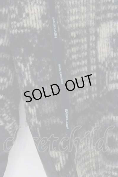 画像2: BACKLASH パンツ.The Boogie Bandイタリーニット+オイルカーフハーフ /ブラック/M O-23-04-30-120-BA-pa-YM-ZT210 (2)