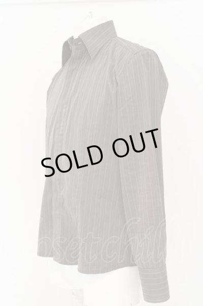 画像2: TORNADO MART シャツ.ストライプヒヨク /ダークグレー/M O-23-04-30-127-TO-sh-YM-ZT483 (2)