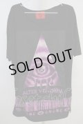 【セール】ALTER VENOMV Tシャツ.バーコードレイヤードBIG T-23-05-02-016-AL-ts-YM-ZT134