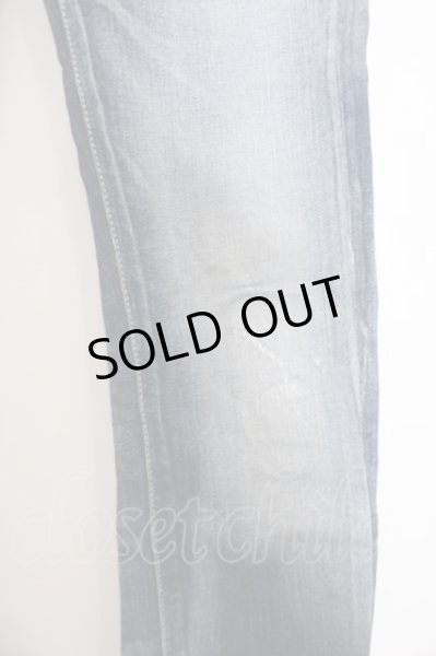 画像2: Black by VANQUISH パンツ.ユーズドアンクルスキニーデニム /インディゴ/28 O-23-05-05-010-Bl-pa-YM-ZT161 (2)