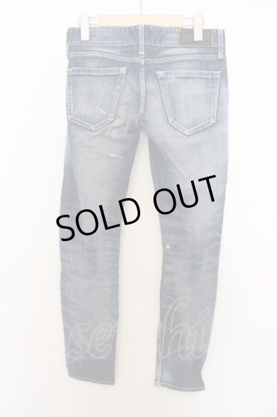 画像3: Black by VANQUISH パンツ.ユーズドアンクルスキニーデニム /インディゴ/28 O-23-05-05-010-Bl-pa-YM-ZT161 (3)