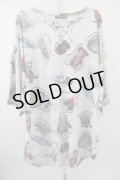 【SALE】TRAVAS TOKYO Tシャツ.Acrylic art round hem BIG T-23-05-09-020-TR-ts-YM-ZT161