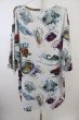 画像2: TRAVAS TOKYO Tシャツ.Acrylic art round hem BIG T-23-05-09-020-TR-ts-YM-ZT161 (2)