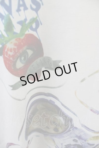 画像4: TRAVAS TOKYO Tシャツ.Acrylic art round hem BIG T-23-05-09-020-TR-ts-YM-ZT161 (4)