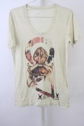 【SALE】Roen Tシャツ.VENUE ROCKSTAR T-23-05-09-010-Ro-ts-YM-ZT161