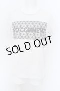 【WINTERセール】NO COMMENT PARIS Tシャツ.モノグラム /ホワイト/EU L O-23-05-12-005-NO-ts-YM-ZT135