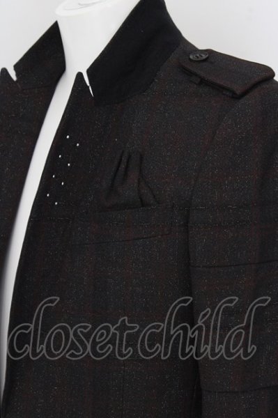 画像5: Roen ジャケット.フラップ切り替えコーティングテーラード /レッドｘブラック/42 O-23-05-17-002-Ro-ja-YM-ZT229 (5)