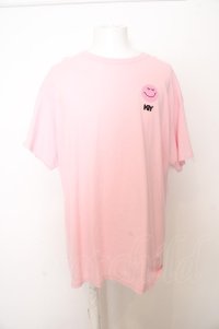 【SALE】MARDIGRAS(SADS清春) Tシャツ.Smily KIY /ピンク/XL O-23-05-24-001-MA-ts-YM-ZT48