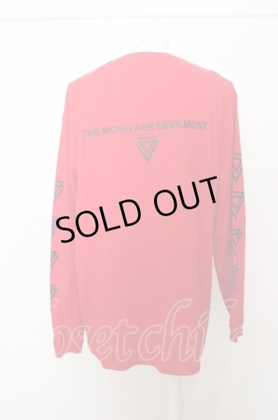 画像4: Moonage Devilment(清春) カットソー.GRAPHIC PRINT L/S T-shirt TYPE A /レッド/46 O-23-05-24-003-Mo-to-YM-ZT048 (4)