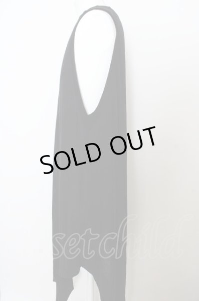 画像2: JULIUS カットソー.ベストメントカットソー ver.1 /ブラック/1 O-23-05-24-036-JU-to-YM-ZT15 (2)