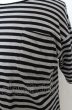 画像2: Moonage Devilment(清春) Tシャツ.ルーズボーダー /ブラックｘグレー/46 O-23-05-24-004-Mo-ts-YM-ZT48 (2)