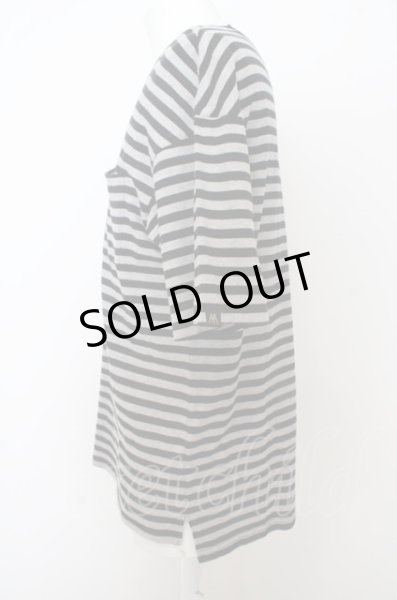 画像3: Moonage Devilment(清春) Tシャツ.ルーズボーダー /ブラックｘグレー/46 O-23-05-24-004-Mo-ts-YM-ZT48 (3)