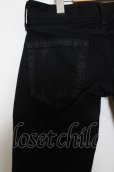 画像4: 【SALE】Black by VANQUISH パンツ.レザーパッチリメイクストレッチスキニー /ブラック/28 O-23-05-24-044-Bl-pa-YM-ZT13 (4)