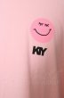 画像2: MARDIGRAS(SADS清春) Tシャツ.Smily KIY /ピンク/XL O-23-05-24-001-MA-ts-YM-ZT048 (2)