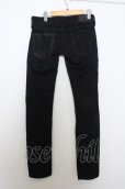 画像5: 【WINTERセール】Black by VANQUISH パンツ.レザーパッチリメイクストレッチスキニー /ブラック/28 O-23-05-24-044-Bl-pa-YM-ZT-ML001 (5)