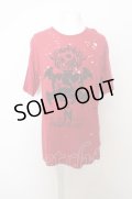 【SALE】Moonage Devilment(清春) Tシャツ.× PROPA9ANDA RAD MAD HEARTS CRASH /レッド/44 O-23-05-24-002-Mo-ts-YM-ZT48