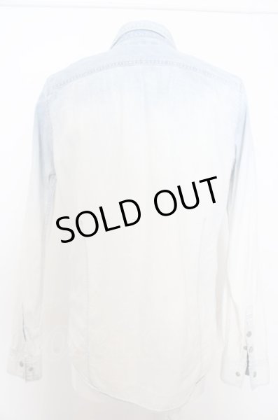 画像3: GOSTAR DE FUGA シャツ.グラデーション加工長袖デニム /ライトブルー/46 O-23-05-24-017-GO-sh-YM-ZT47 (3)