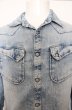 画像2: GOSTAR DE FUGA シャツ.デニムウエスタン'18SS /ライトブルー/46 O-23-05-24-018-GO-sh-YM-ZT047 (2)
