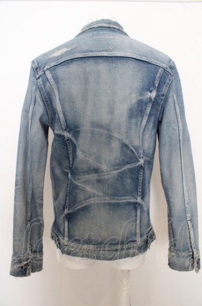 画像3: LUDI ジャケット.オーバーリメイクデニムトラッカー /ホワイト/44 O-23-05-24-019-LU-ja-YM-ZT047 (3)