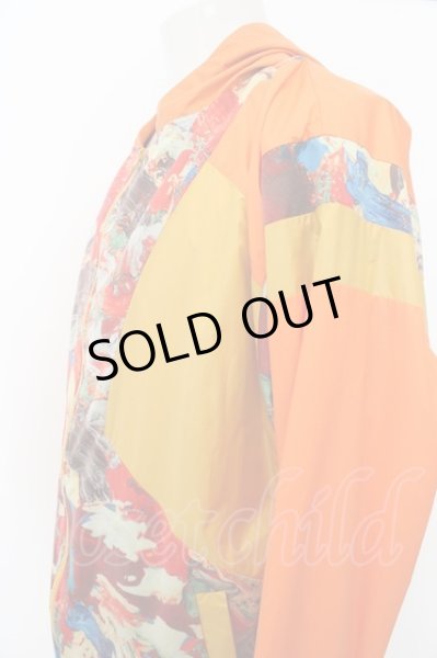 画像2: NO ID. BLACK パーカー.マルチカラーチェンジングBIGフーデッド /オレンジ/ O-23-06-04-028-NO-to-YM-ZT260 (2)