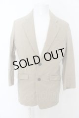 【セール】NO ID. ジャケット.Cストレッチクレープノッチドラペル2B七部袖 /ベージュ/2 O-23-06-04-020-NO-ja-YM-ZT260