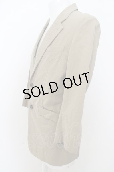 画像2: NO ID. ジャケット.Cストレッチクレープノッチドラペル2B七部袖 /ベージュ/2 O-23-06-04-020-NO-ja-YM-ZT260 (2)
